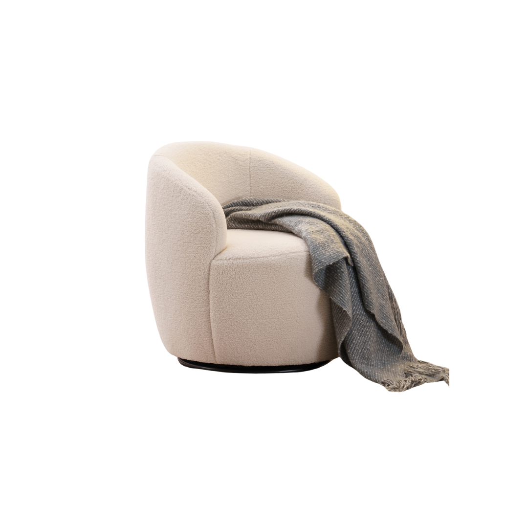 Fabric Swivel Armchair "3 Colors"-0