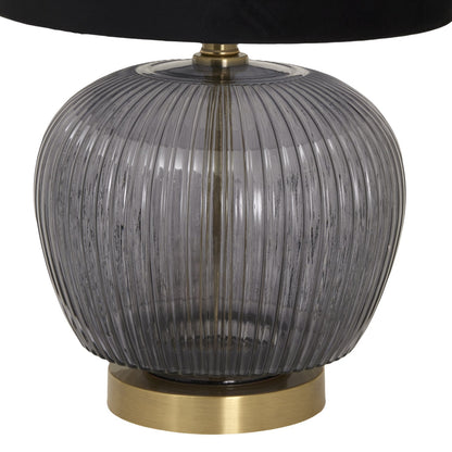 Luxton Glass Ribbed Lamp-2