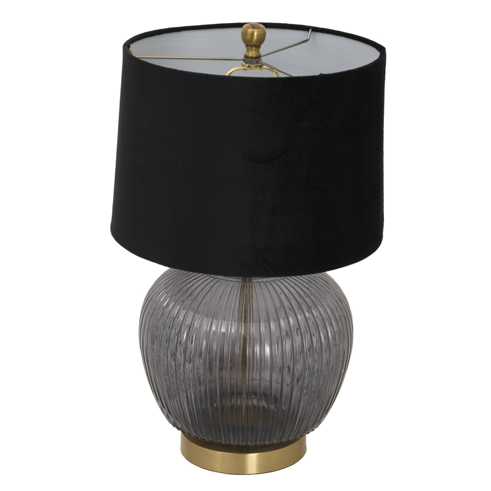 Luxton Glass Ribbed Lamp-0
