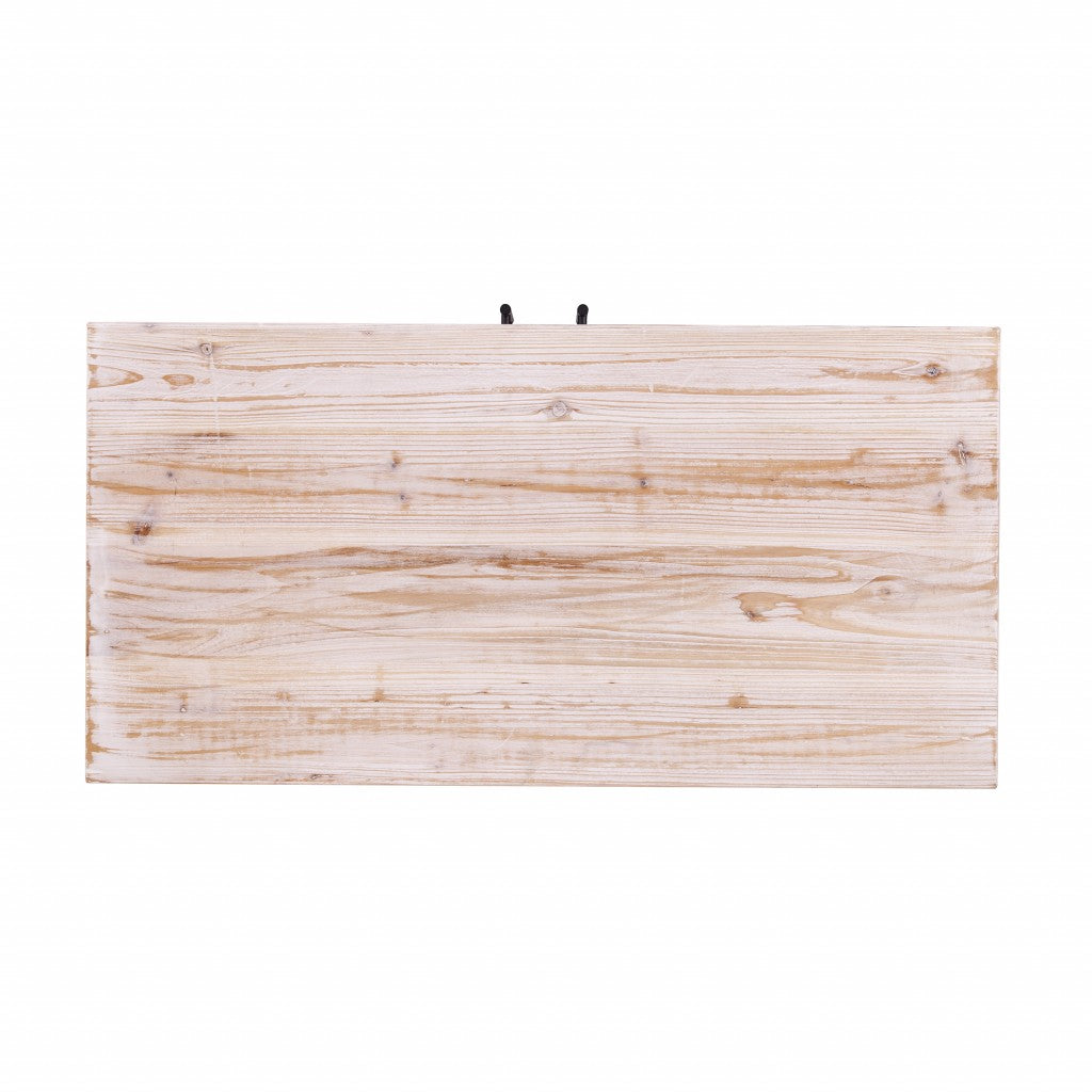 Modern Farmhouse Rustic Natural Accent Storage Cabinet-5