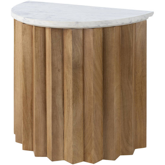 Keyetta White End Table-0