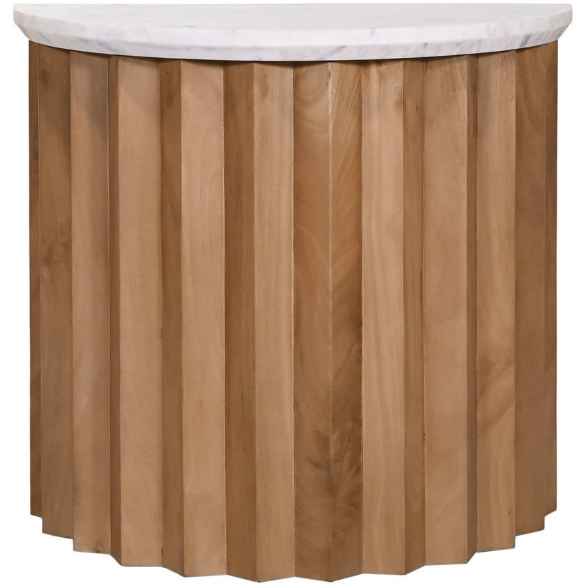 Keyetta White End Table-1