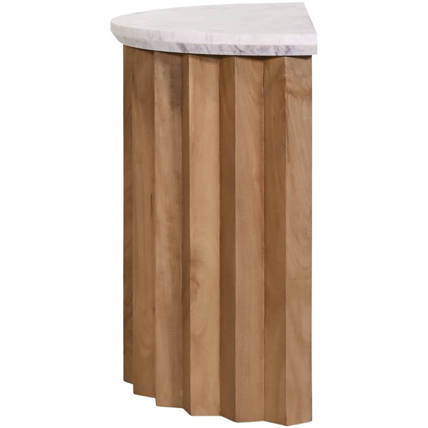 Keyetta White End Table-3