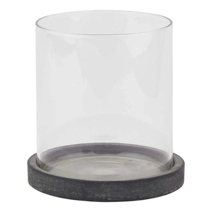 Amalfi Grey Small Hurricane Lantern-1