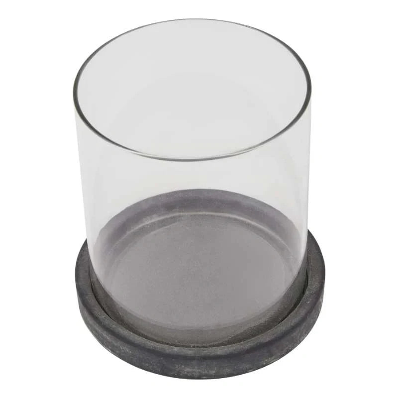 Amalfi Grey Small Hurricane Lantern-2