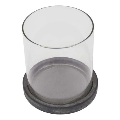 Amalfi Grey Small Hurricane Lantern-2