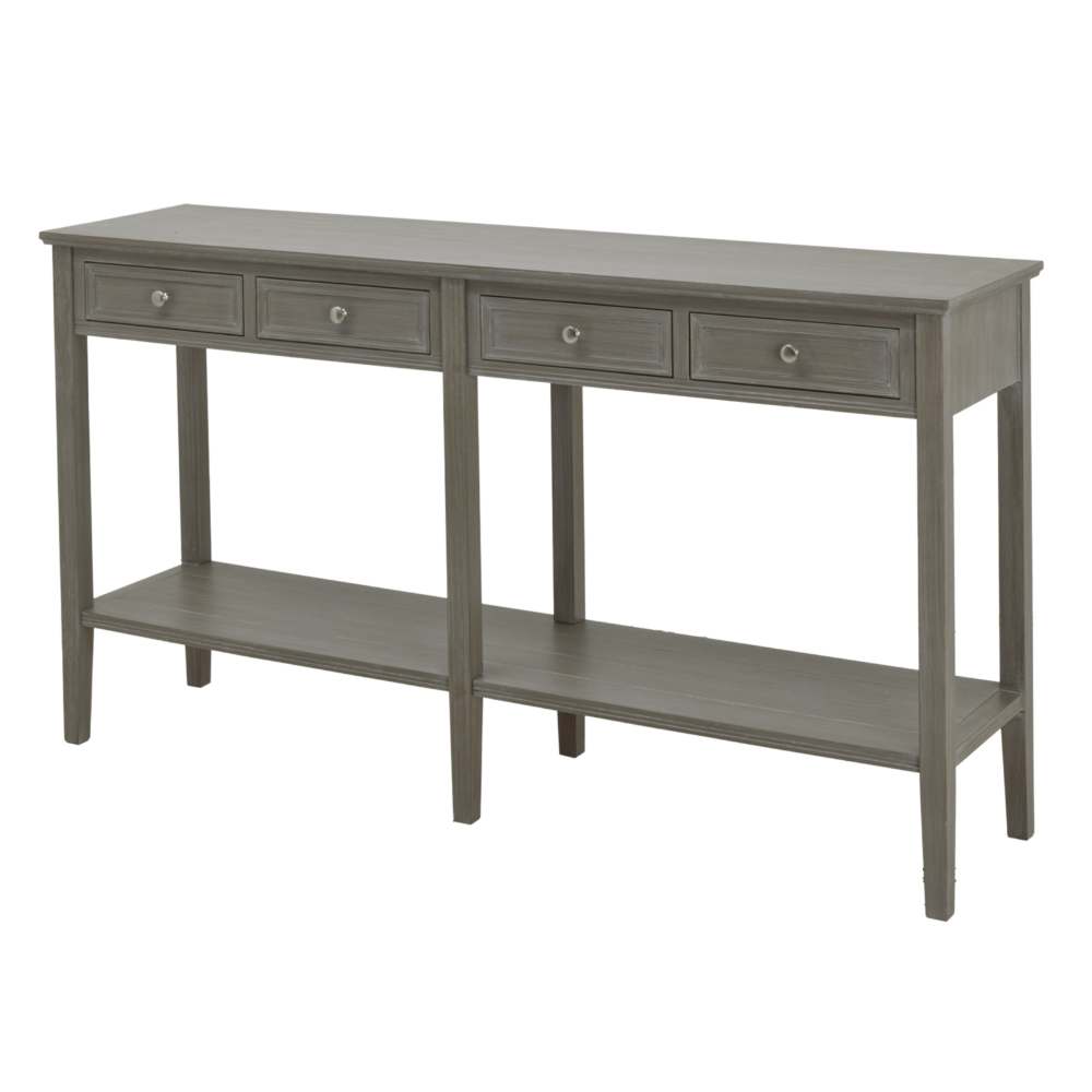 Serene Collection Four Drawer Console Table-0