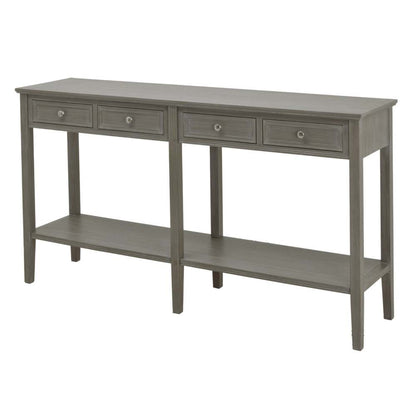 Serene Collection Four Drawer Console Table-0