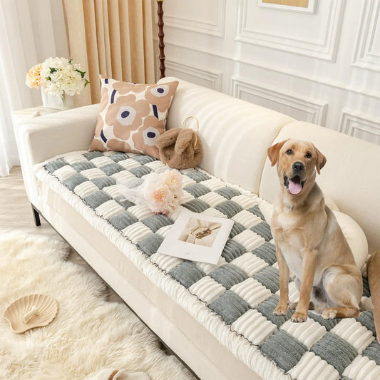 Checkered Pet Couch Cover