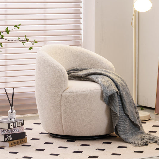 Fabric Swivel Armchair "3 Colors"-6