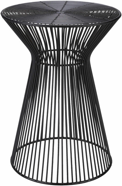 Ergani Black Metal End Table-0