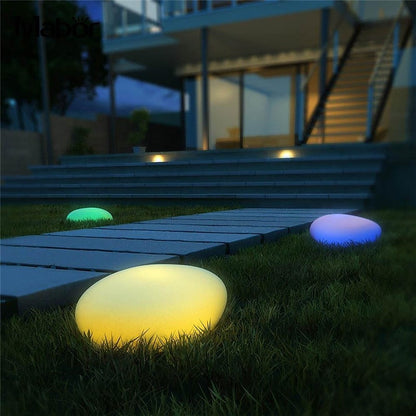 Indoor & Outdoor Solar Cobblestone Light-3
